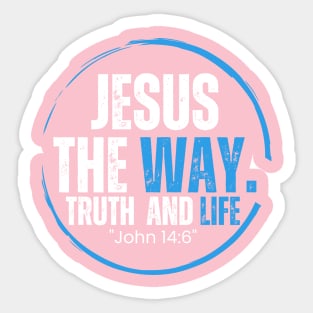 Jesus the way t-shirt Sticker